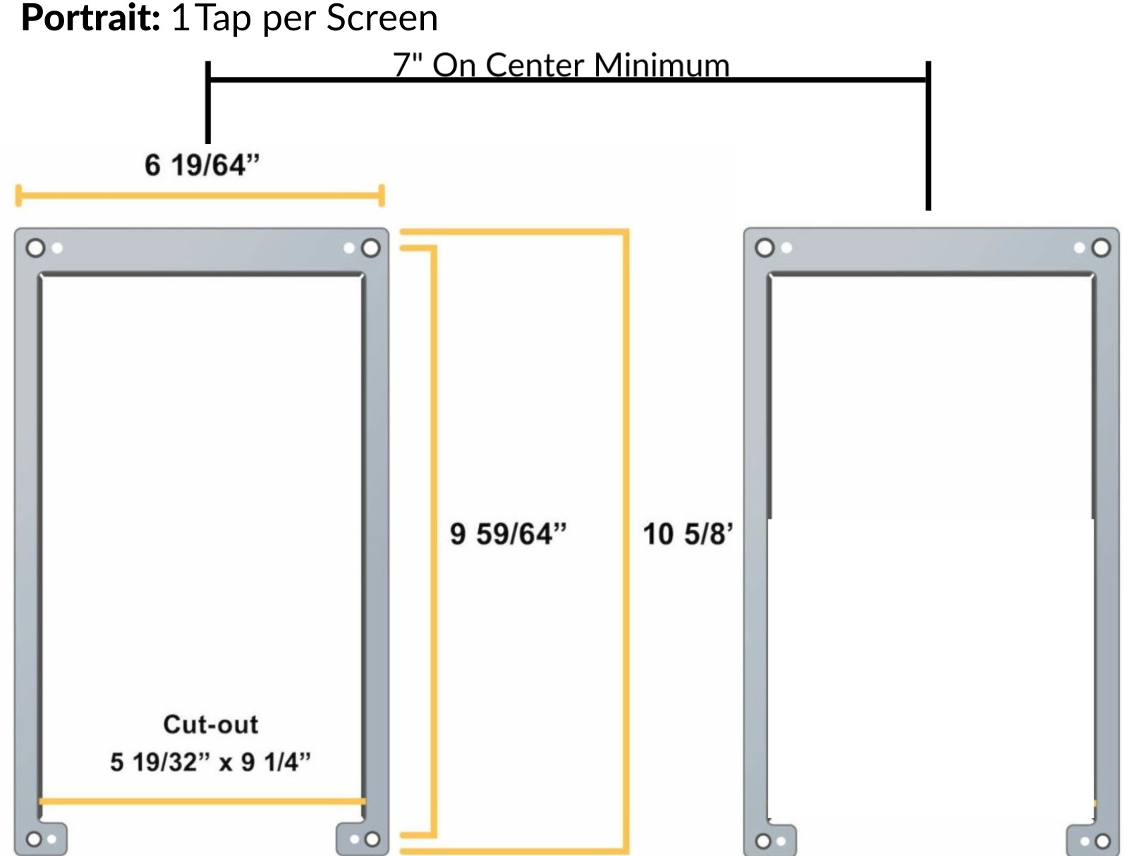 Screen and Card Reader Mounting