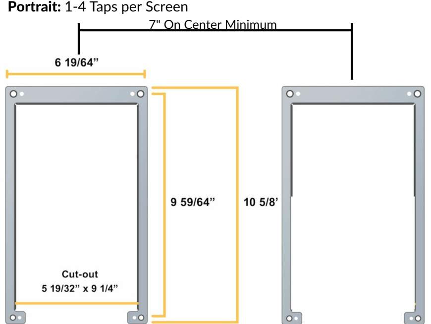 Screen and Card Reader Mounting